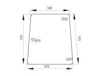 GEAM LATERAL STANGA SAU DREAPTA SPATE Fendt