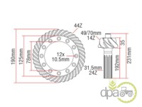 GRUP CONIC FATA 14/44 Case IH
