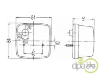 LAMPA SPATE STANGA SAU DREAPTA John Deere